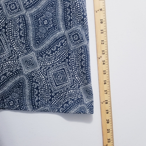 H&M Skirt Women Size Large Blue Cream - Picture 7 of 12